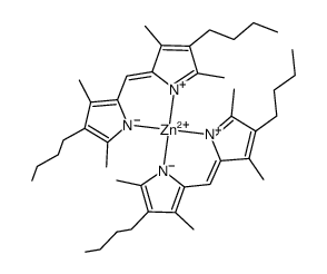 Zn(3,3',5,5'-tetramethyl-4,4'-dibutyldipyrrolylmethene-2,2'(-1H))2 Structure