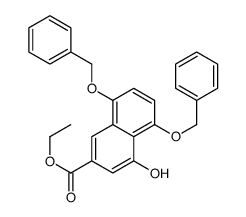 4-羟基-5,8-双(苯基甲氧基)-2-萘羧酸乙酯结构式