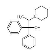 beta-methyl-alpha,alpha-diphenylpiperidine-1-ethanol Structure