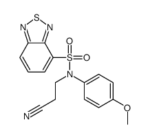 N-(2-cyanoethyl)-N-(4-methoxyphenyl)-2,1,3-benzothiadiazole-4-sulfonamide Structure