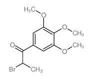 2-bromo-1-(3,4,5-trimethoxyphenyl)propan-1-one结构式
