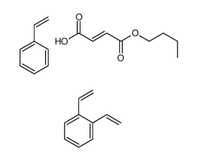 Z-2-丁烯二酸单丁酯与二乙烯基苯和乙烯基苯的聚合物结构式