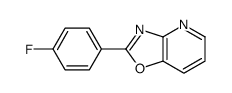 2-(4-fluorophenyl)-[1,3]oxazolo[4,5-b]pyridine结构式