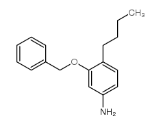 3-苄氧基-4-丁基苯胺结构式