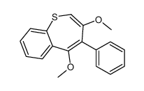 3,5-dimethoxy-4-phenyl-1-benzothiepine结构式