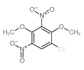 1-chloro-2,4-dimethoxy-3,5-dinitro-benzene结构式