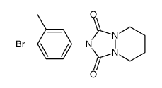 2-(4-bromo-3-methylphenyl)-5,6,7,8-tetrahydro-[1,2,4]triazolo[1,2-a]pyridazine-1,3-dione Structure