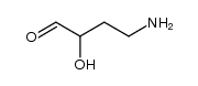 4-amino-2-hydroxybutyraldehyde结构式