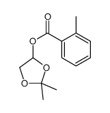 (2,2-dimethyl-1,3-dioxolan-4-yl) 2-methylbenzoate结构式