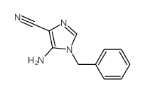5-氨基-1-苄基-1H-咪唑-4-甲腈结构式