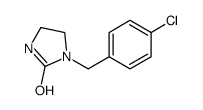 1-[(4-chlorophenyl)methyl]imidazolidin-2-one Structure