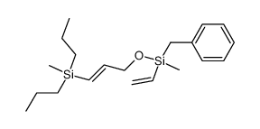 ({Methyl-[(E)-3-(methyl-dipropyl-silanyl)-allyloxy]-vinyl-silanyl}-methyl)-benzene Structure