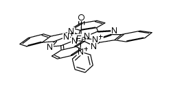 Fe(phthalocyanine)(pyridine)(CO) Structure
