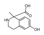 6-hydroxy-1-methyl-3,4-dihydro-2H-isoquinoline-1-carboxylic acid Structure