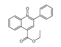 ethyl 1-oxido-2-phenylquinolin-1-ium-4-carboxylate结构式
