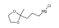 [3-(2-methyl-[1,3]dioxolan-2-yl)-propyl]-magnesium chloride结构式
