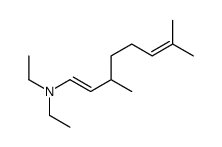 N,N-diethyl-3,7-dimethyl-1,6-Octadien-1-amine结构式