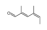 2,4-dimethylhexa-2,4-dienal Structure