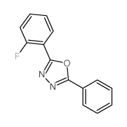 2-(2-fluorophenyl)-5-phenyl-1,3,4-oxadiazole结构式