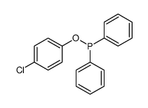 (4-chlorophenoxy)-diphenylphosphane结构式