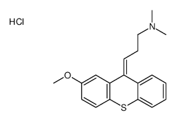 (3Z)-3-(2-methoxythioxanthen-9-ylidene)-N,N-dimethylpropan-1-amine,hydrochloride结构式