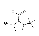 Cyclopentanecarboxylic acid, 2-amino-5-(1,1-dimethylethyl)-, methyl ester,结构式