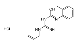 1-(2,6-dimethylphenyl)-3-(N'-prop-2-enylcarbamimidoyl)urea,hydrochloride Structure