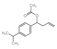 1-(4-propan-2-ylphenyl)but-3-enyl acetate结构式