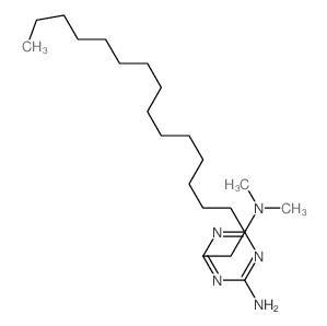 1,3,5-Triazine-2,4-diamine,6-heptadecyl-N2,N2-dimethyl- Structure
