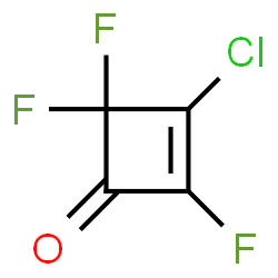 2-Cyclobuten-1-one,3-chloro-2,4,4-trifluoro-结构式