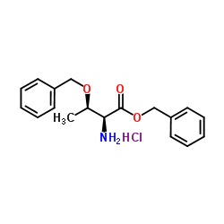 O-(Phenylmethyl)-L-threonine phenylmethyl ester hydrochloride structure