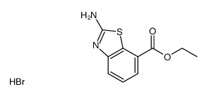 ethyl 2-amino-1,3-benzothiazole-7-carboxylate hydrobromide结构式