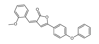 3-[(2-methoxyphenyl)methylidene]-5-(4-phenoxyphenyl)furan-2-one结构式