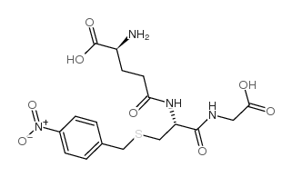 Glycine, L-g-glutamyl-S-[(4-nitrophenyl)methyl]-L-cysteinyl- Structure