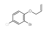 2-bromo-4-chloro-1-prop-2-enoxy-benzene结构式