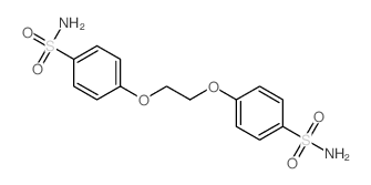 4-[2-(4-sulfamoylphenoxy)ethoxy]benzenesulfonamide structure
