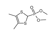 2-(dimethoxyphosphoryl)-4,5-dimethyl-2H-1,3-dithiole结构式