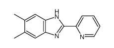 5,6-dimethyl-2-pyridin-2-yl-1H-benzimidazole结构式