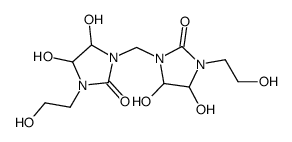 1,1'-methylenebis[4,5-dihydroxy-3-(2-hydroxyethyl)-2-imidazolidinone]结构式