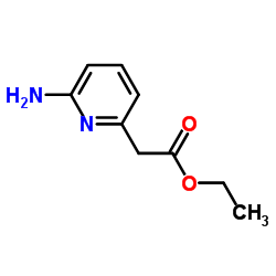 (6-氨基吡啶-2-基)乙酸乙酯结构式