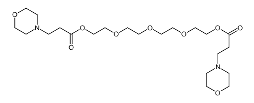二4-吗啉丙酸四甘醇酯结构式