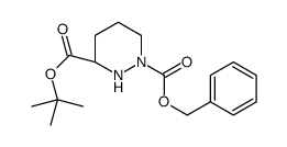(S)-1-benzyl-3-tert-butyl piperazine-1,3-dicarboxylate结构式