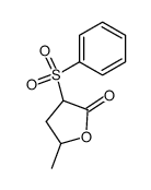 4,5-dihydro-5-methyl-3-(phenylsulfonyl)-2(3H)-furanone Structure