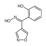 4-(o-hydroxybenzoyl)-isoxazole oxime结构式