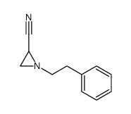 1-(2-phenylethyl)aziridine-2-carbonitrile Structure
