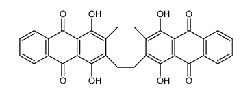 6,9,16,19-tetrahydroxy-7,8,17,18-tetrahydrocycloocta[1,2-b:5,6-b']dianthracene-5,10,15,20-tetraone Structure