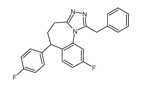1-benzyl-9-fluoro-6-(4-fluorophenyl)-5,6-dihydro-4H-[1,2,4]triazolo[4,3-a][1]benzazepine Structure