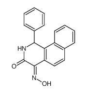 (E)-4-(hydroxyimino)-1-phenyl-1,4-dihydrobenzo[h]isoquinolin-3(2H)-one结构式