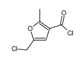 3-Furancarbonylchloride,5-(chloromethyl)-2-methyl-(9CI) Structure