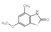 6-甲氧基-4-甲基-2(3H)-苯并噻唑酮结构式